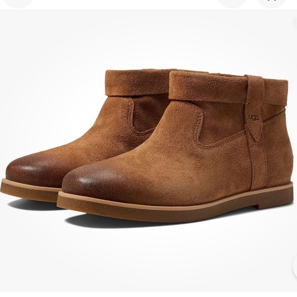 UGG JOSEFENE Cuff Chestnut winter boots size 9 - Picture 3 of 11